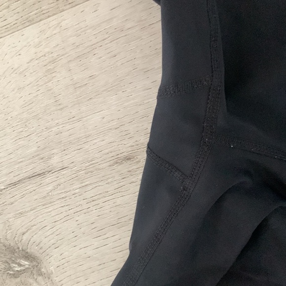 Zyia Active Black Brilliant Hi-rise Legging 28"‎ | size 12 solid black logo - Picture 13 of 13